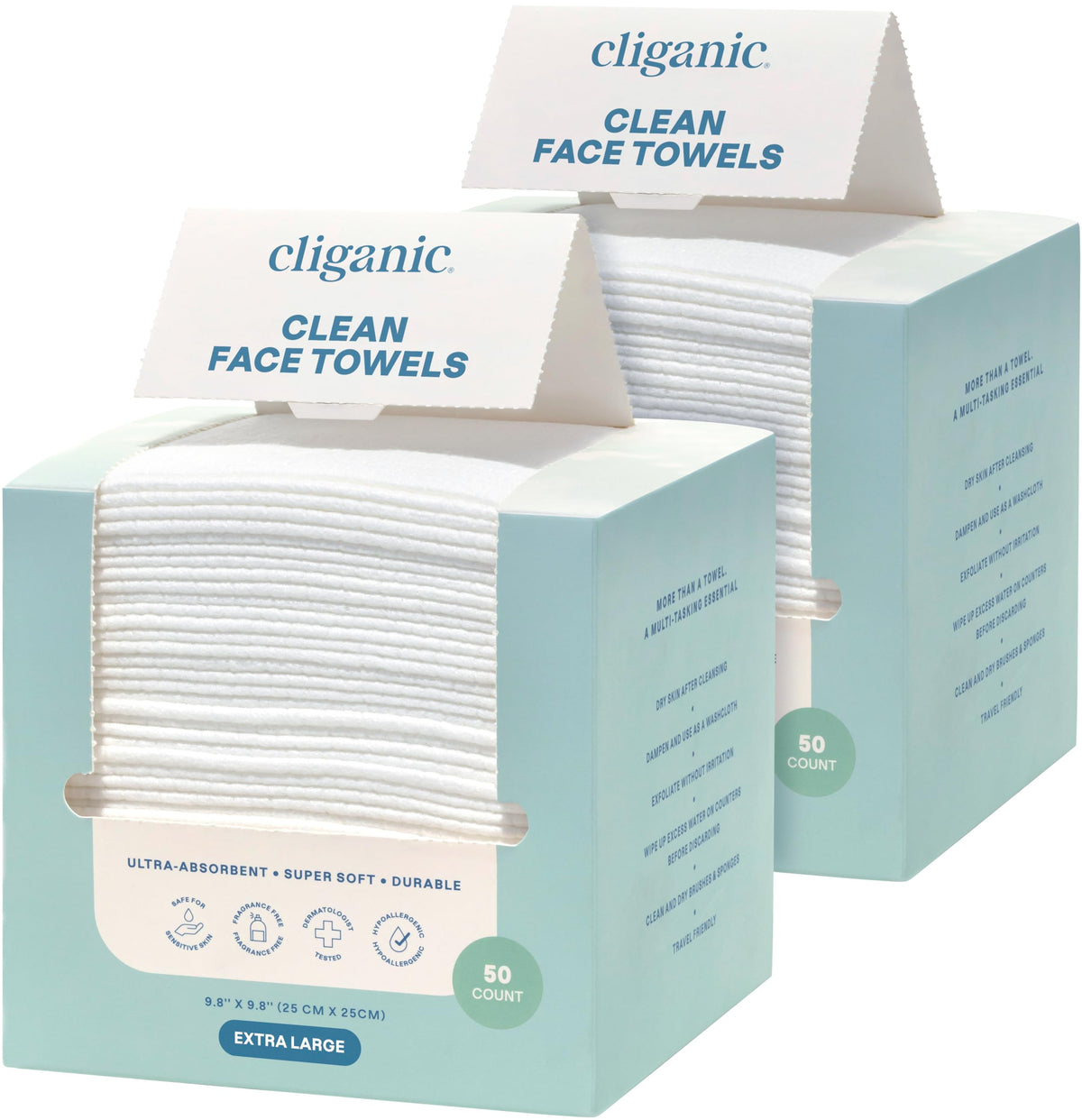 Cliganic front packaging showing multi-pack and product benefits for convenient use