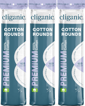 Cliganic front pack showing 300 count and product benefits for convenience