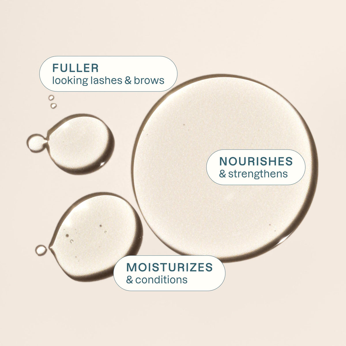 Cliganic in-use image applying to lashes as part of nightly routine for conditioning benefit