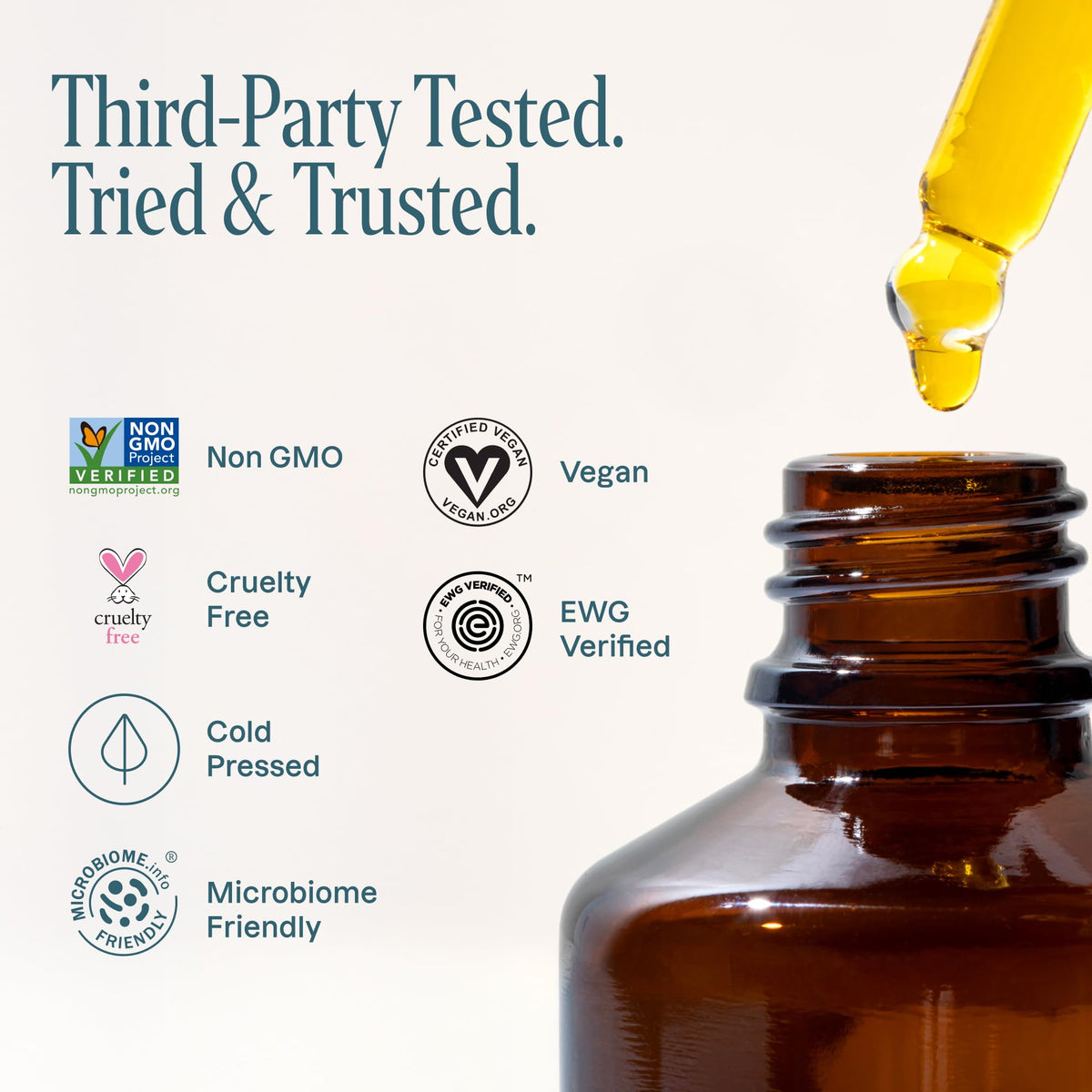 Cliganic jojoba oil applied to hair demonstrating smoother, shinier results