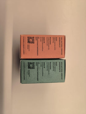 Cliganic product label close-up showing natural ingredient list and claims