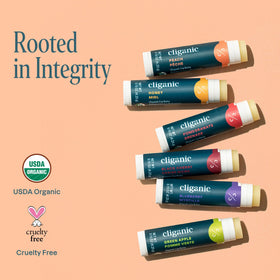 Cliganic lifestyle outdoor use on lips demonstrating protection during activities