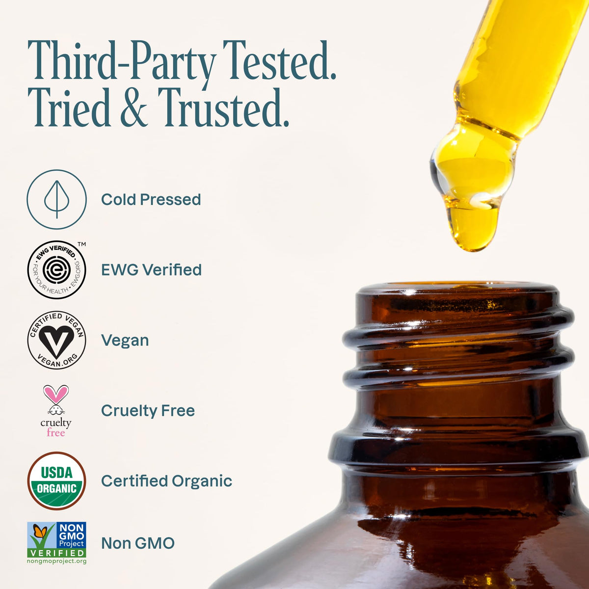 Cliganic rosehip label and ingredient list showing USDA organic certification