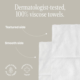 Cliganic stacked towels highlighting durable, lint-free sheets