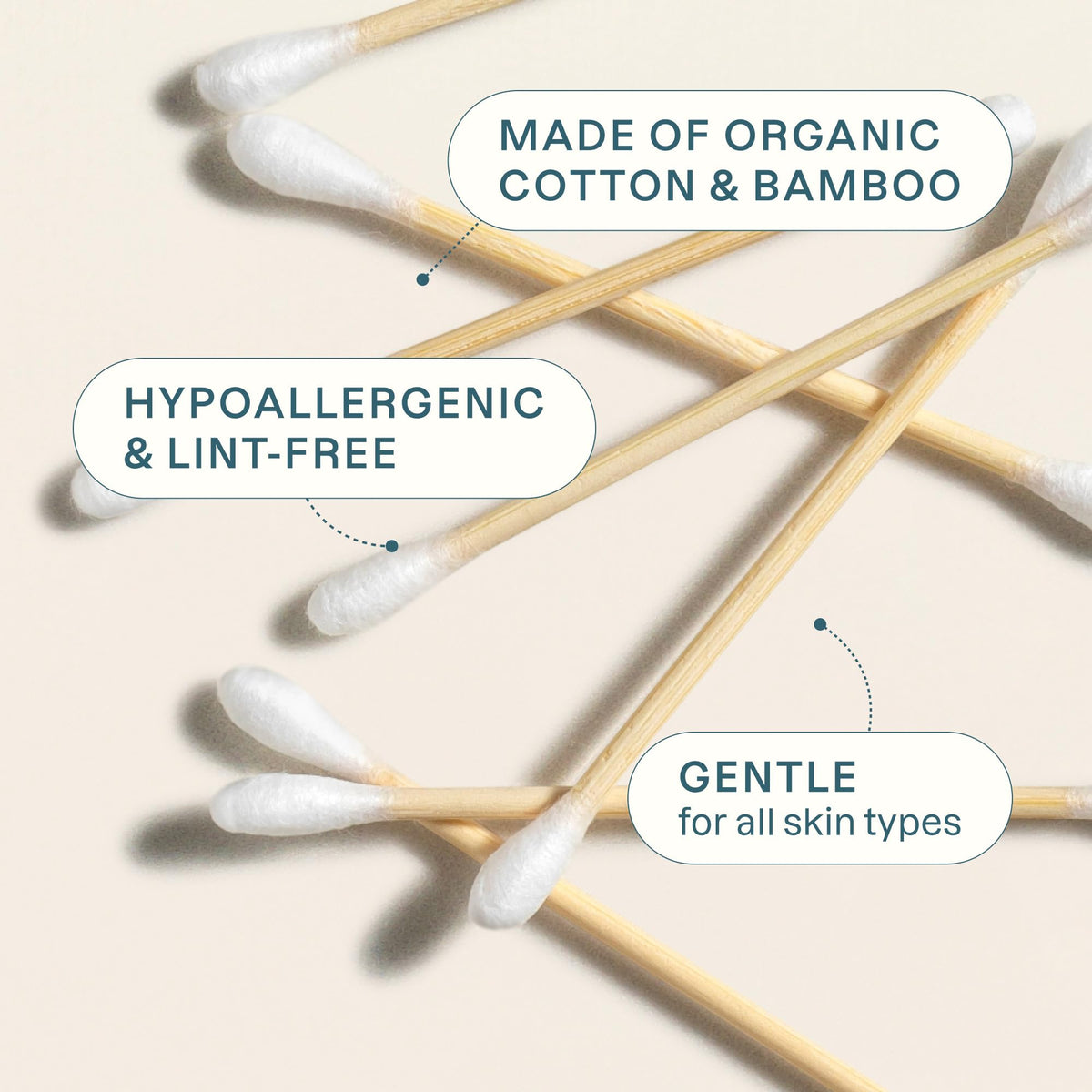 Cliganic swab used for precise makeup correction demonstrating control