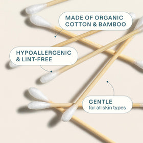 Cliganic swab used for precise makeup correction demonstrating control