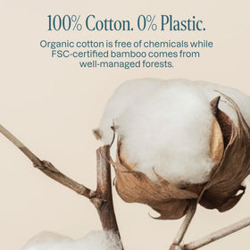 Cliganic swabs beside baby items illustrating safe, gentle cleaning