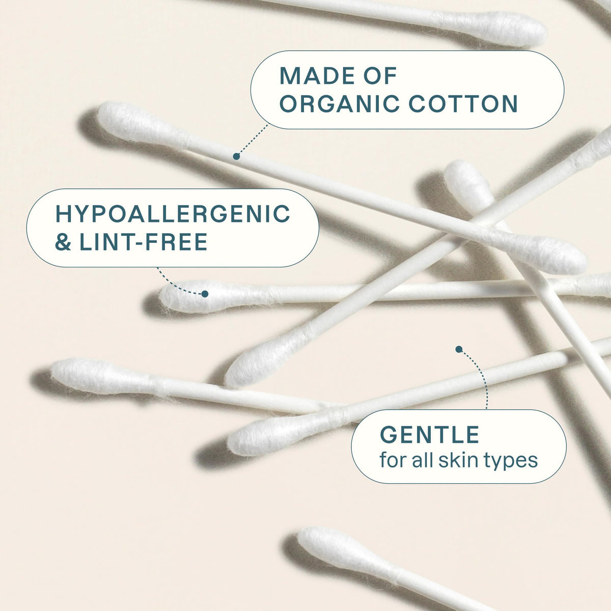 Cliganic swab used for precise makeup correction illustrating clean application and control