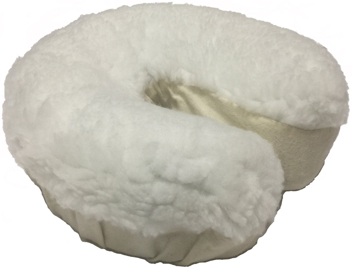 Clinical Health Services face cover front view showing elastic fit and soft finish for client comfort