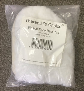 Therapist's Choice face cover on massage table showing improved client comfort and professional look