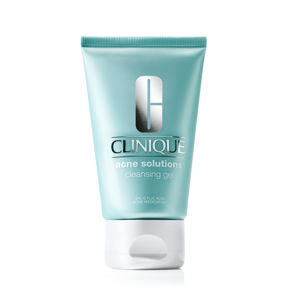 Clinique front packaging showing bottle and branding for clear routine