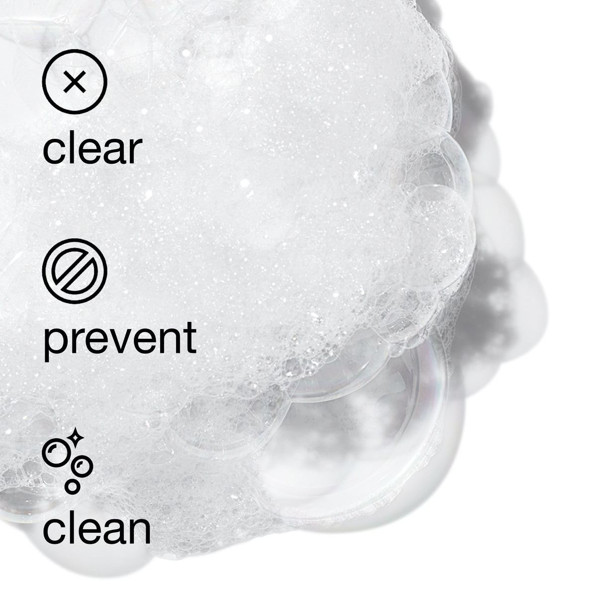 Clinique Acne Solutions tube dispensing foam to show easy application benefit