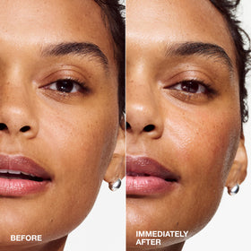 Clinique milky serum texture close-up highlighting lightweight, fast-absorbing feel