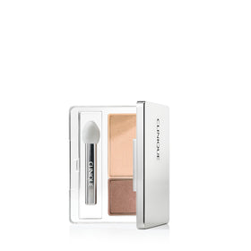 Clinique compact front view showing sleek design and brand