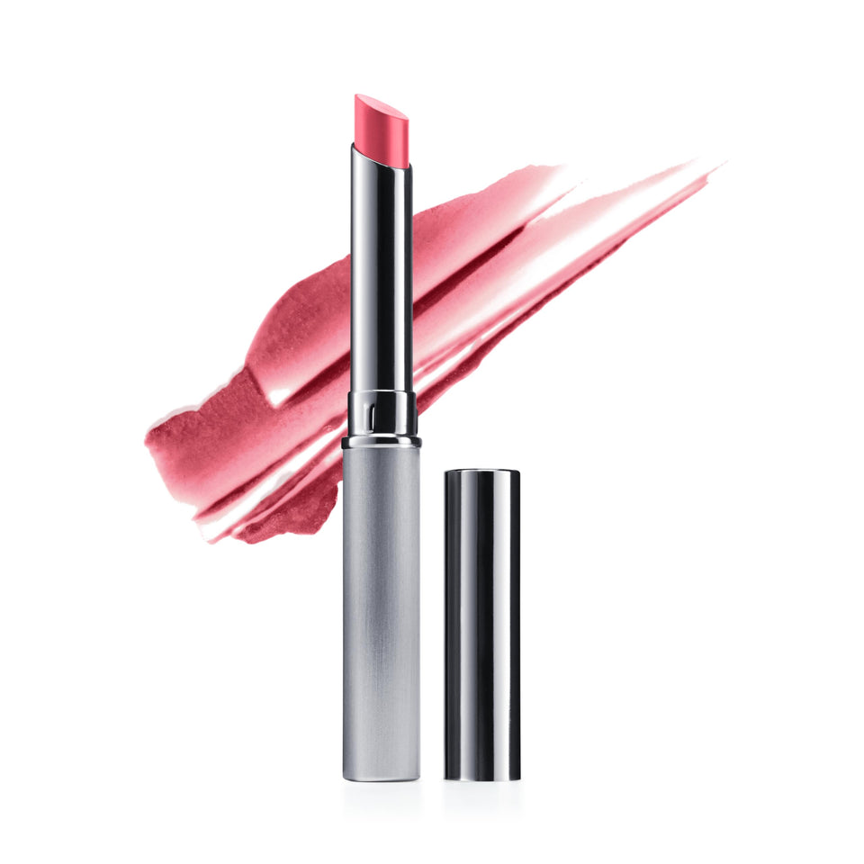 Clinique front packaging of Almost Lipstick Pink Honey showing compact tube and branding