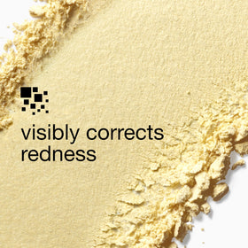 Clinique application brush demonstration blending powder for even, calm-looking skin