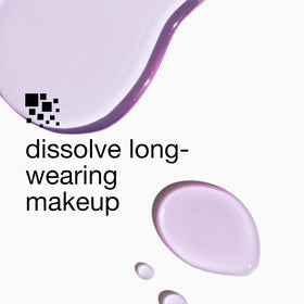 Clinique remover used on closed eye illustrating gentle, tug-free removal