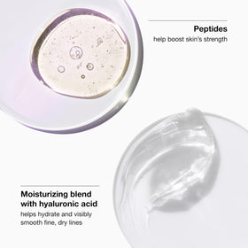 Clinique application on face and neck demonstrating upward massage for firmer look