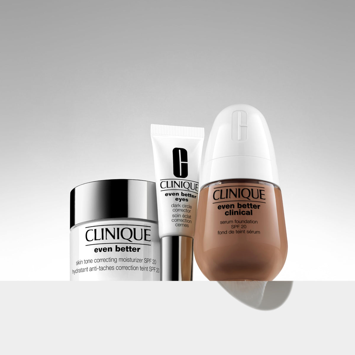 clinique product being applied under eye demonstrating quick brightening effect