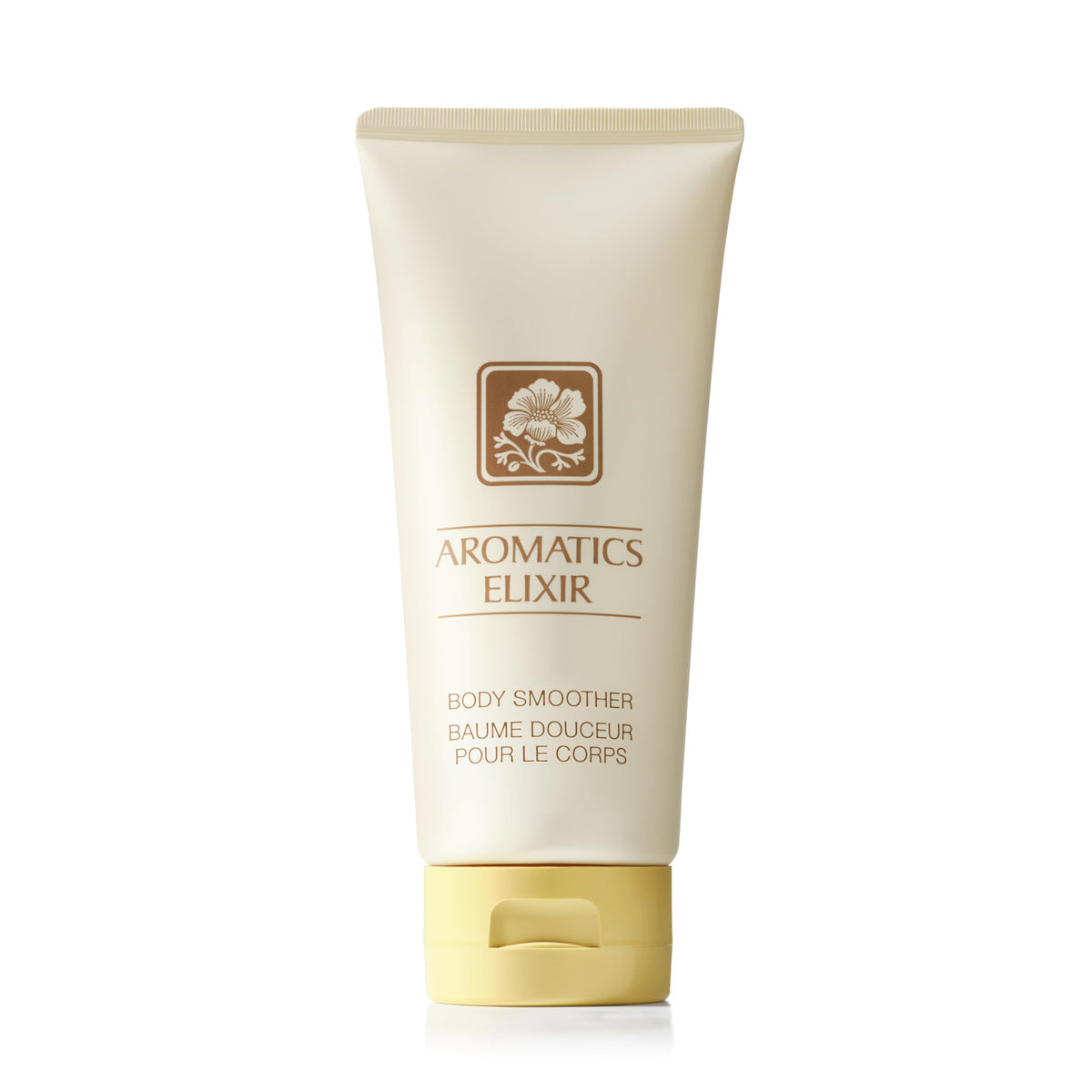 Clinique Aromatics Elixir front packaging showing tube and label for instant product recognition and appeal