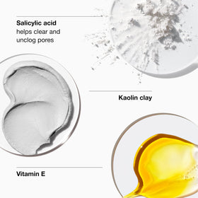Clinique close up of scrub granules highlighting gentle exfoliation for clearer pores