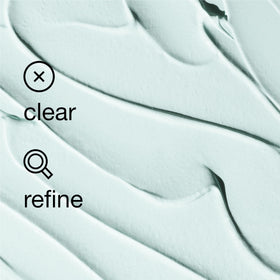 Clinique product applied as a mask on cheek demonstrating deep pore cleansing benefits