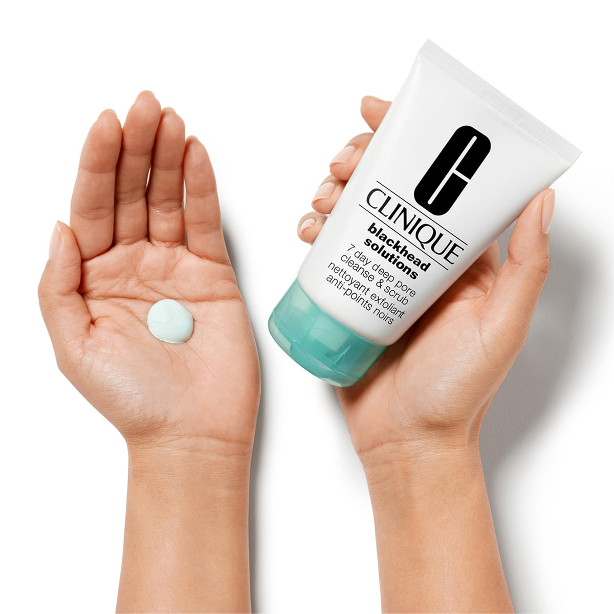 Clinique tube label focused on ingredient list communicating active salicylic acid