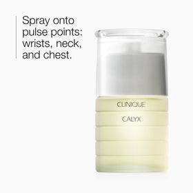 Close-up of Clinique Calyx notes like grapefruit and rose suggesting fresh ingredients