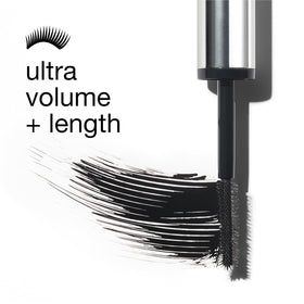 Clinique Chubby Lash applied to model lashes showing dramatic lift and visible volume