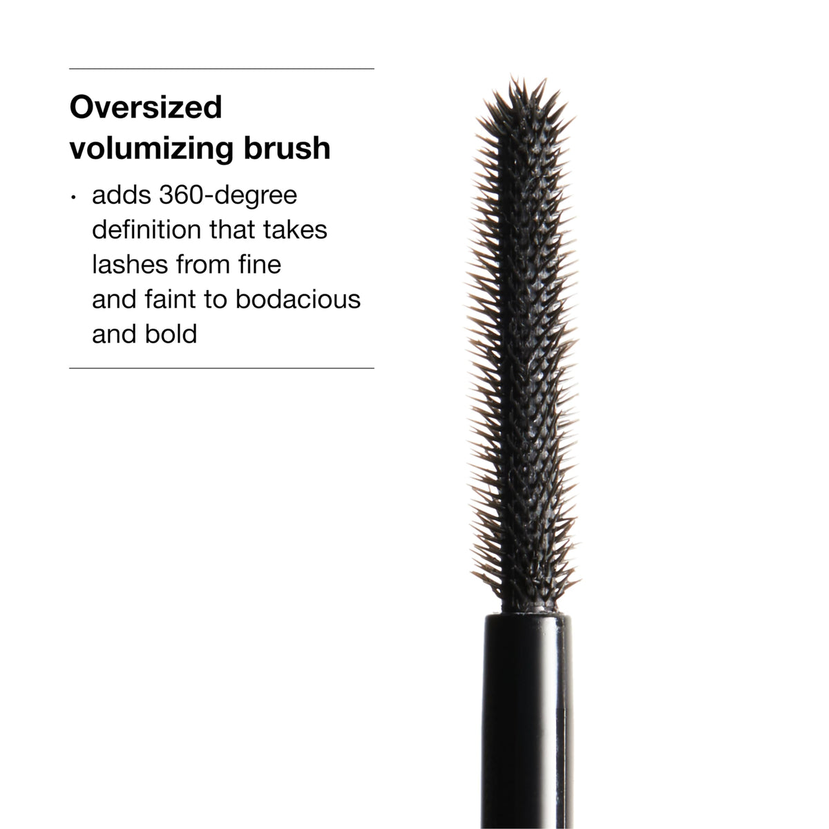 Clinique Chubby Lash tube and cap detail highlighting easy-grip packaging and precision