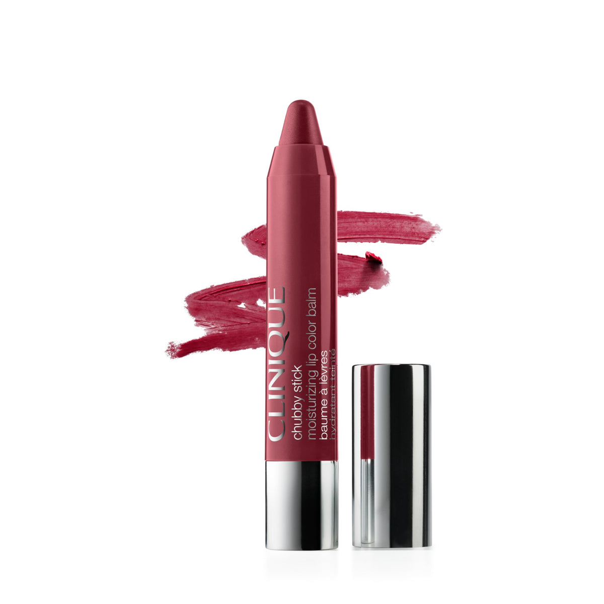 Clinique Chubby Stick front packaging showing shade and compact design for quick use