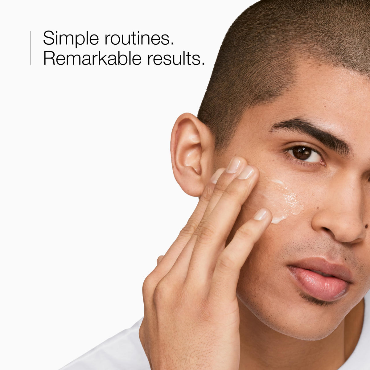 Clinique City Block under makeup comparison showing smoother primer effect