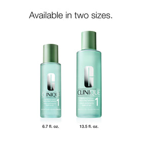 Clinique bottle with moisturizer and cleanser showing step 2 in the 3-step system