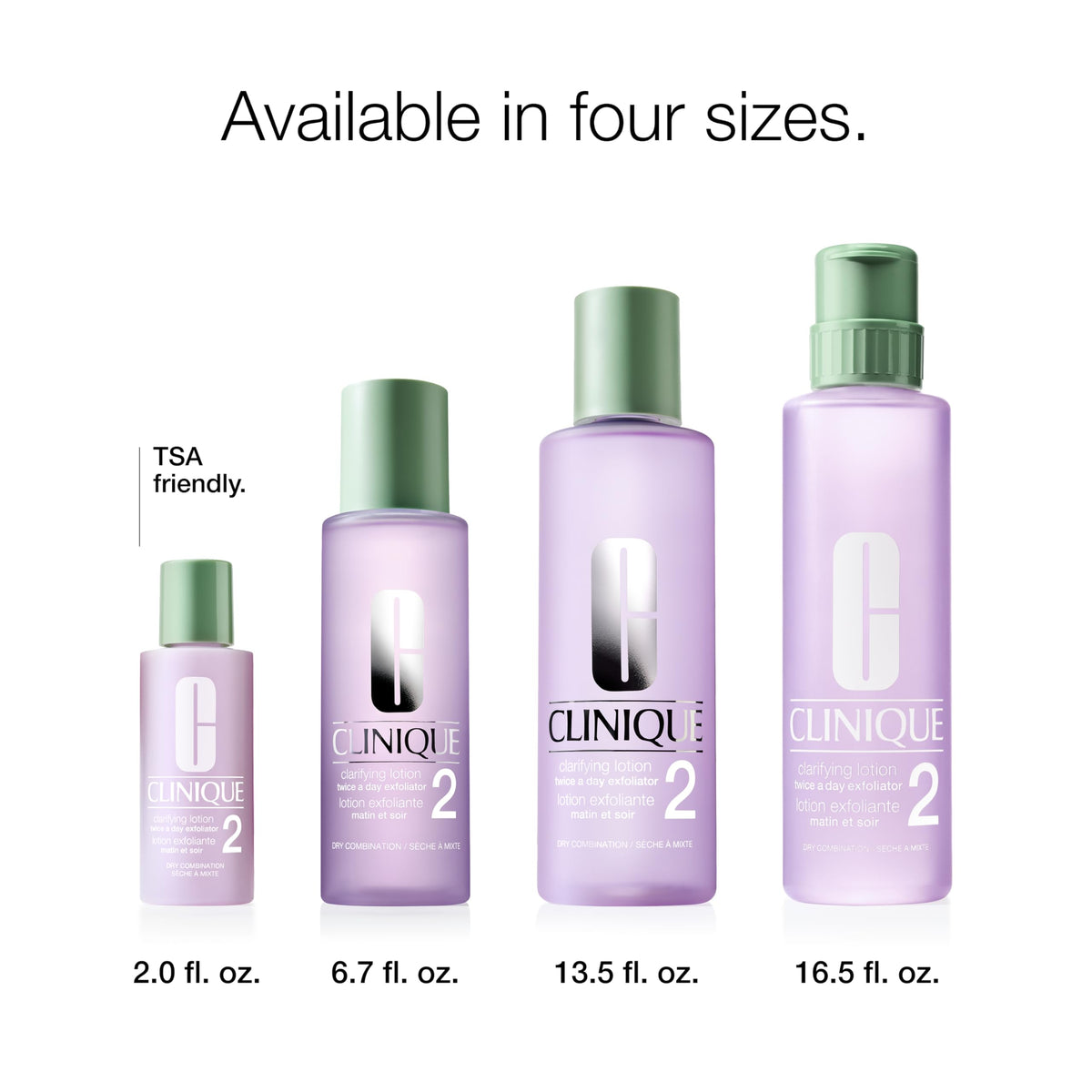 Clinique Clarifying Lotion 2 before and after skin comparison showing improved smoothness