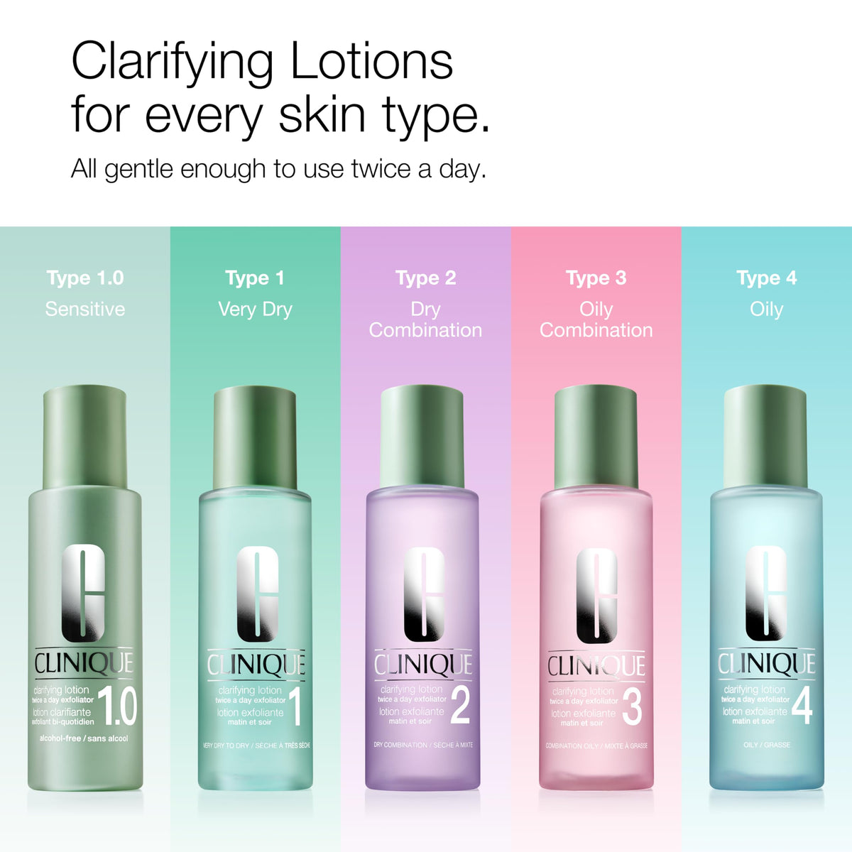 Clinique Clarifying Lotion 2 on a cotton pad demonstrating easy removal of impurities