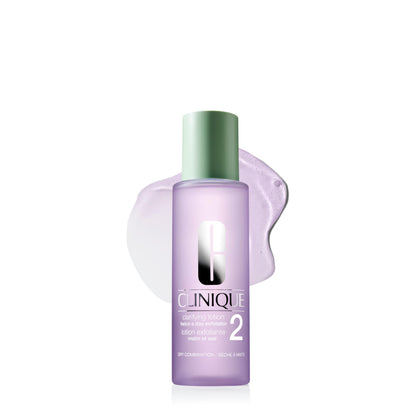 Clinique Clarifying Lotion 2 front bottle showing clean packaging and size benefit