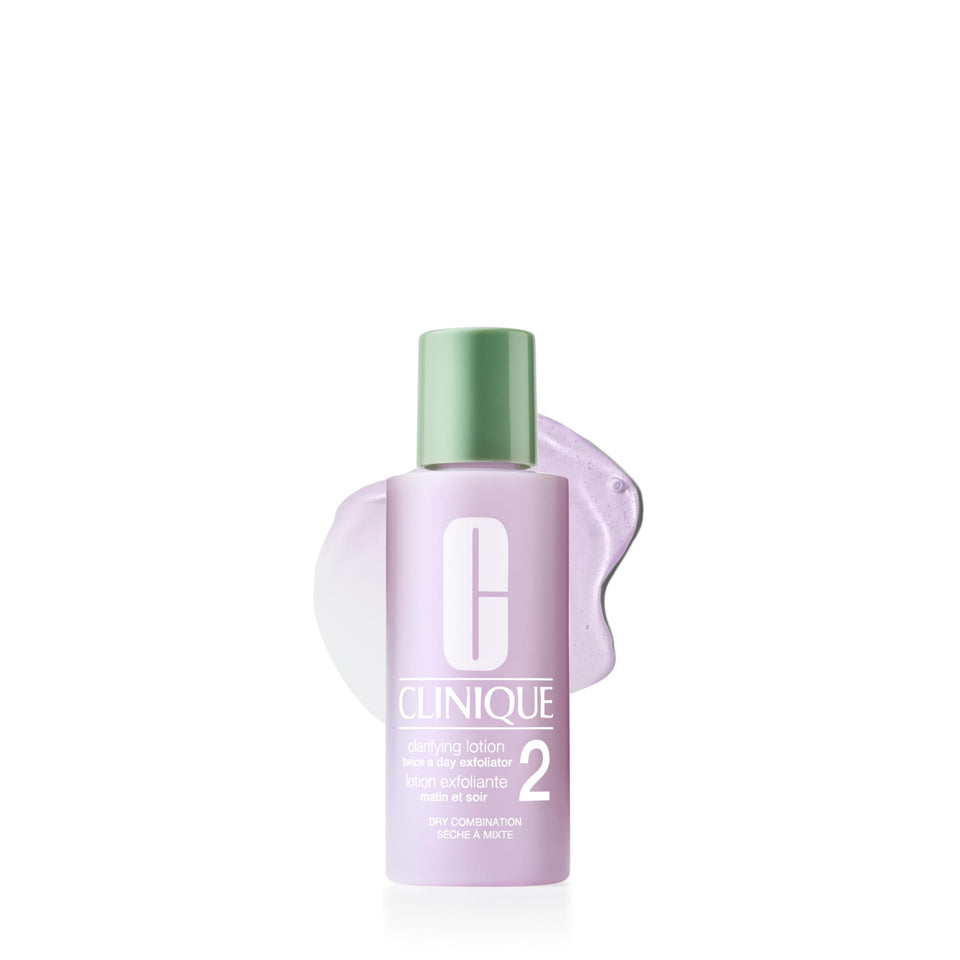 Clinique Clarifying Lotion 2 front packaging shows travel-size bottle and branding for easy recognition