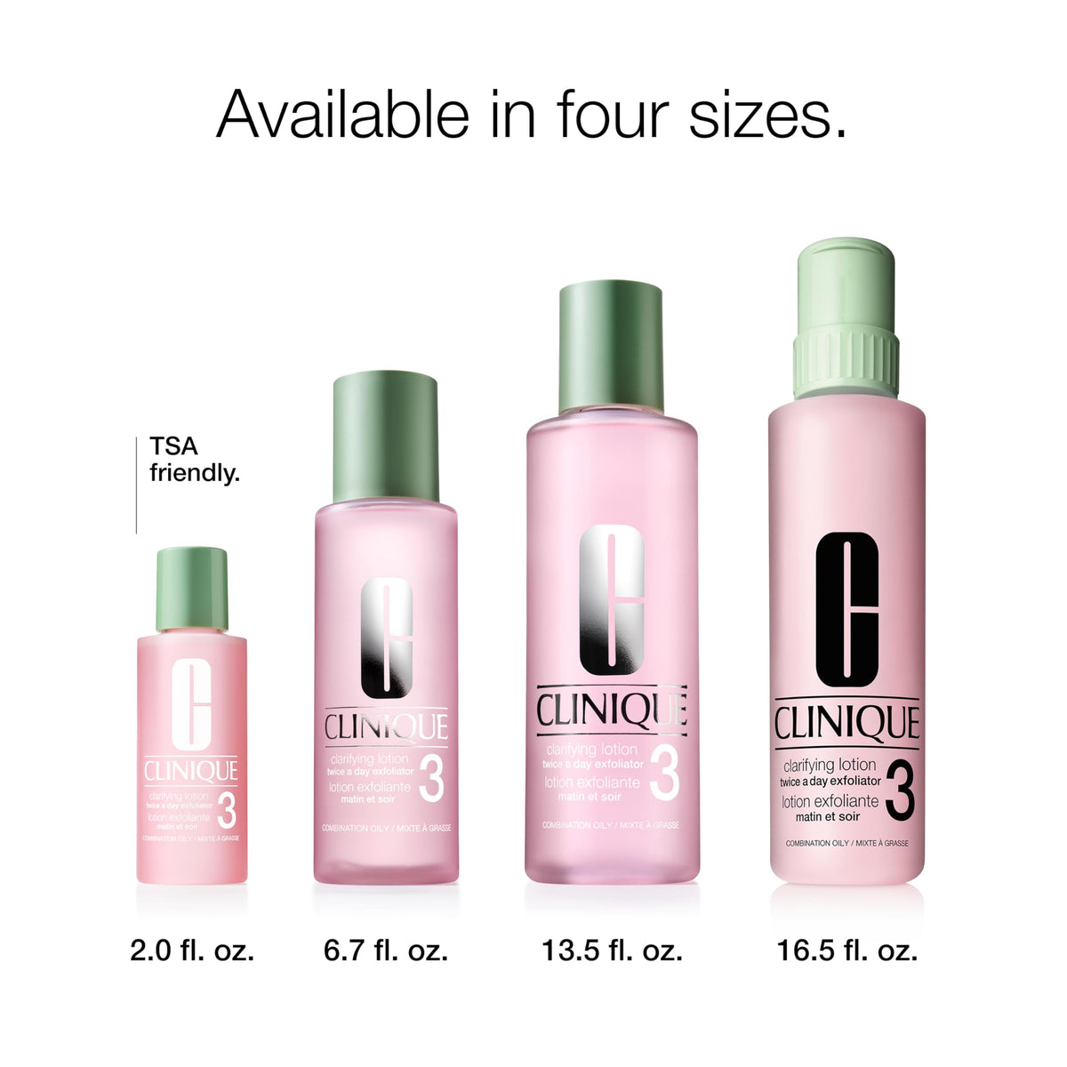 Clinique bottle on bathroom counter in natural light showing routine-ready convenience benefit