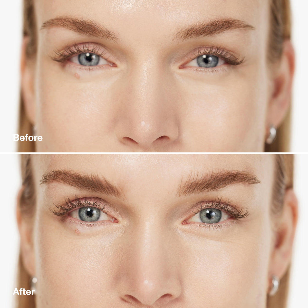 Clinique close-up of cone-shaped spoolie demonstrating precise shaping benefit