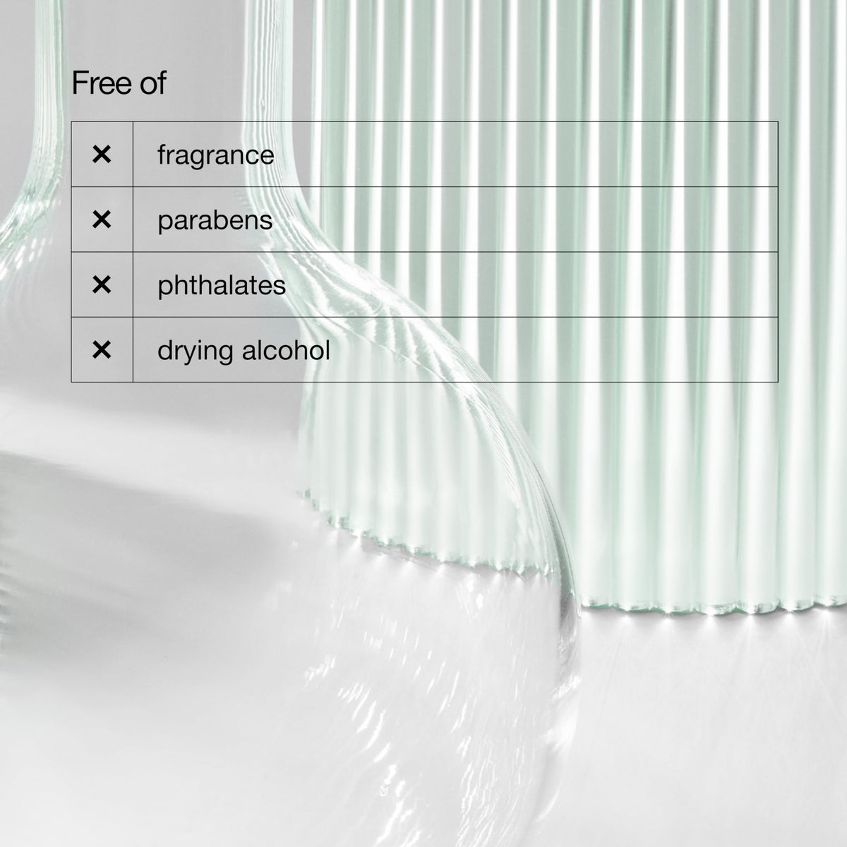 Clinique cream applied to cheek illustrating immediate calming and barrier support