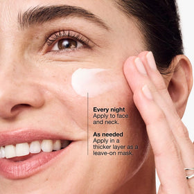 Clinique cream texture close-up highlighting rich hydration and smooth finish