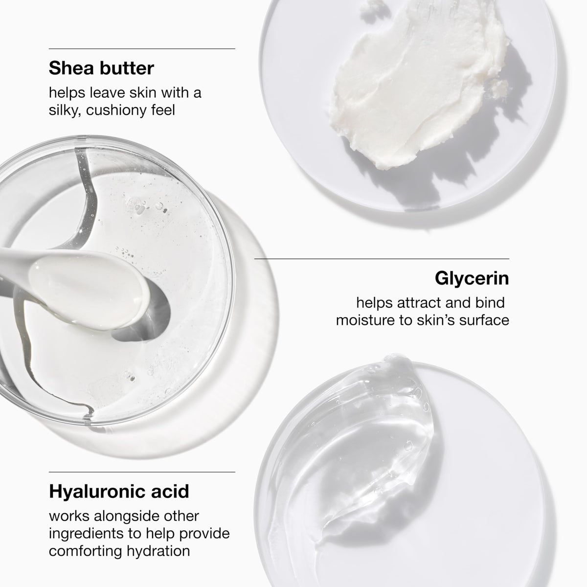 Clinique ingredient shea butter close-up highlighting nourishing smoothing benefit