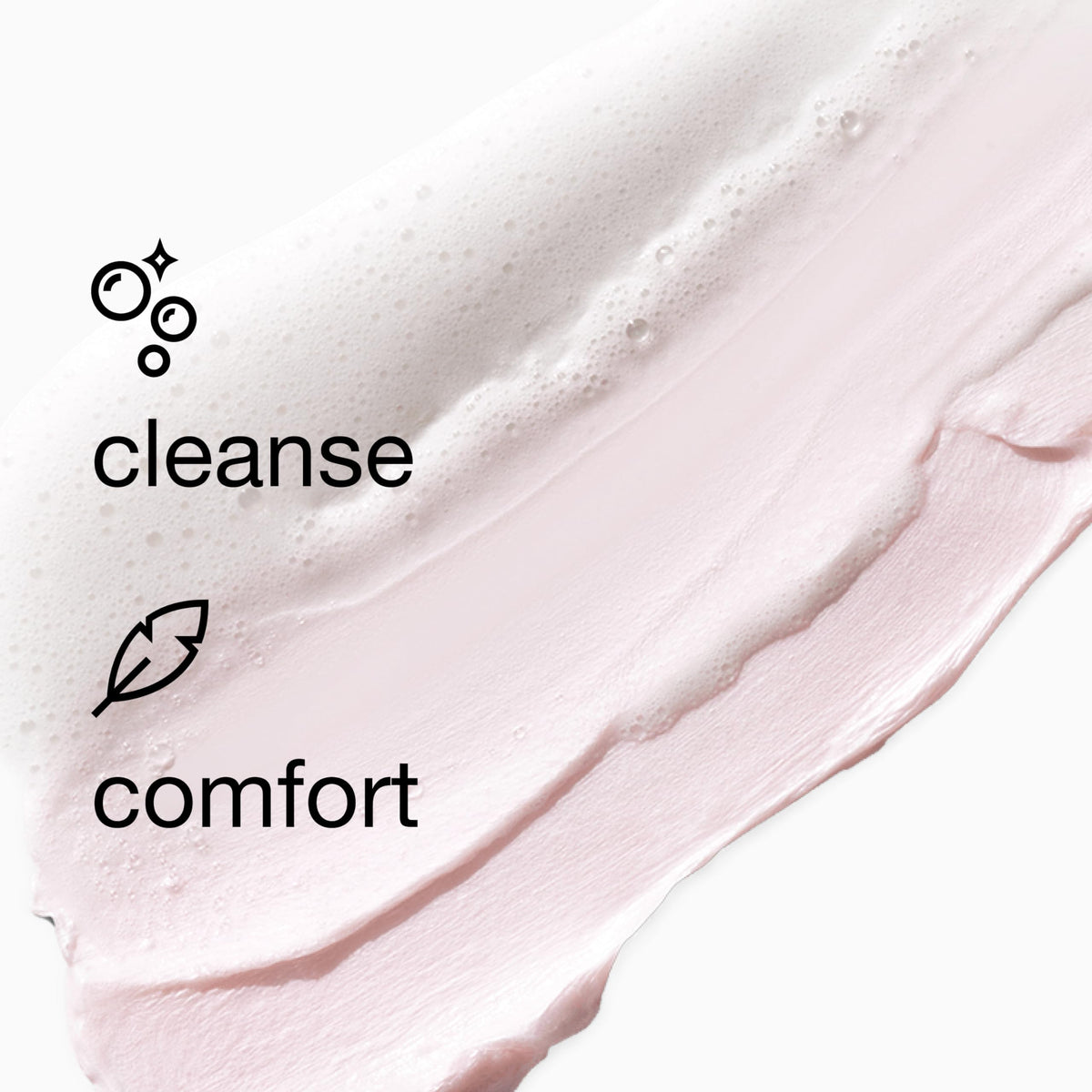 Clinique dispensed foam in hand demonstrating easy application benefit