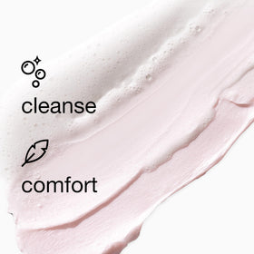 Clinique dispensed foam in hand demonstrating easy application benefit