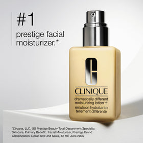 Clinique lotion texture close-up highlighting smooth, fast-absorbing finish