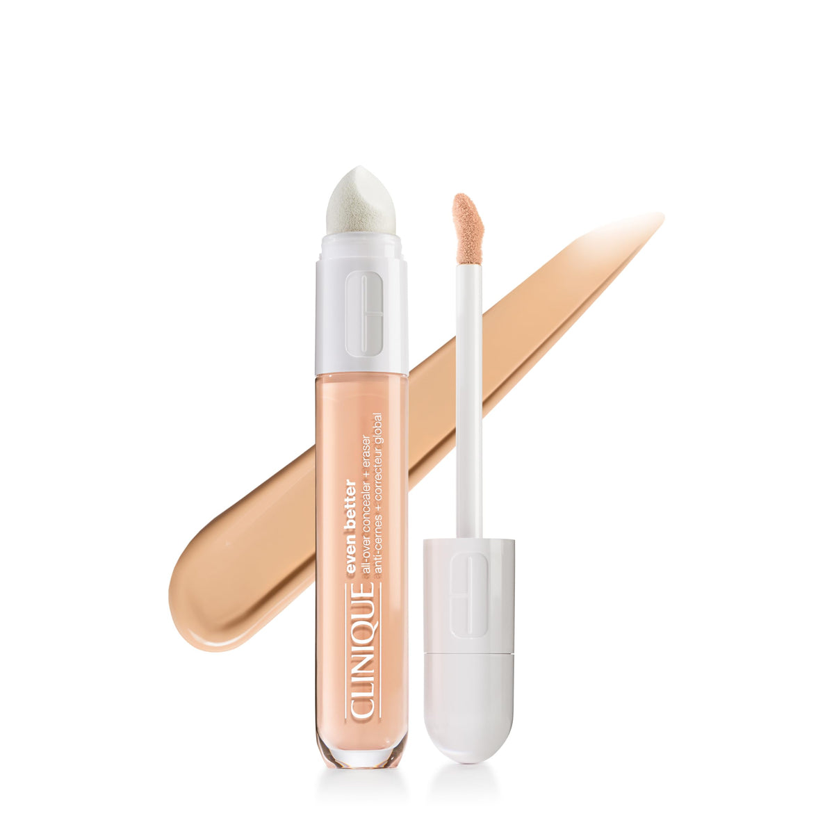 Clinique front packaging in Cream Chamois shows shade and product name benefit