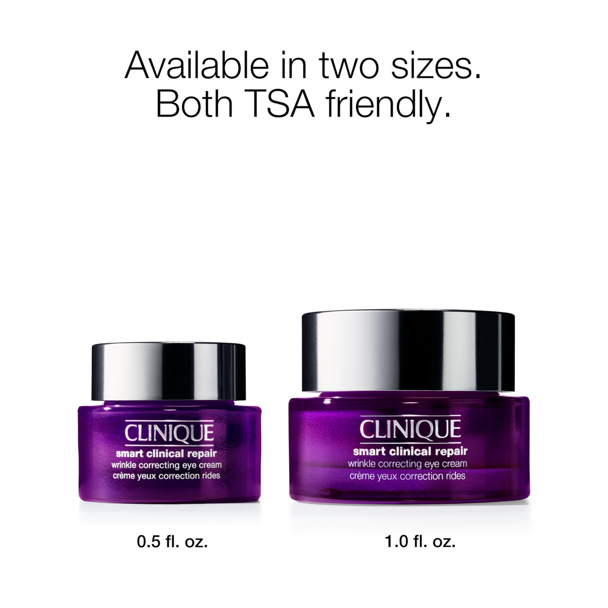 Clinique eye cream with peptide graphic illustrating targeted strengthening benefit
