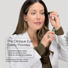 Clinique daytime eye look demo showing natural buildable color payoff