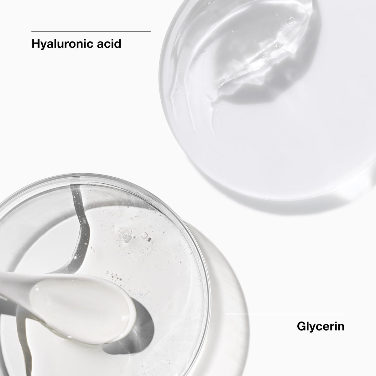 Clinique cream texture smear showing lightweight feel and fast absorption benefit