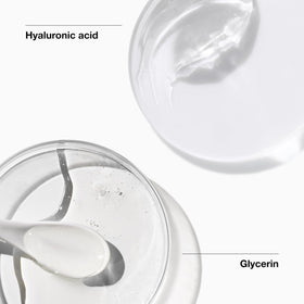 Clinique cream texture smear showing lightweight feel and fast absorption benefit